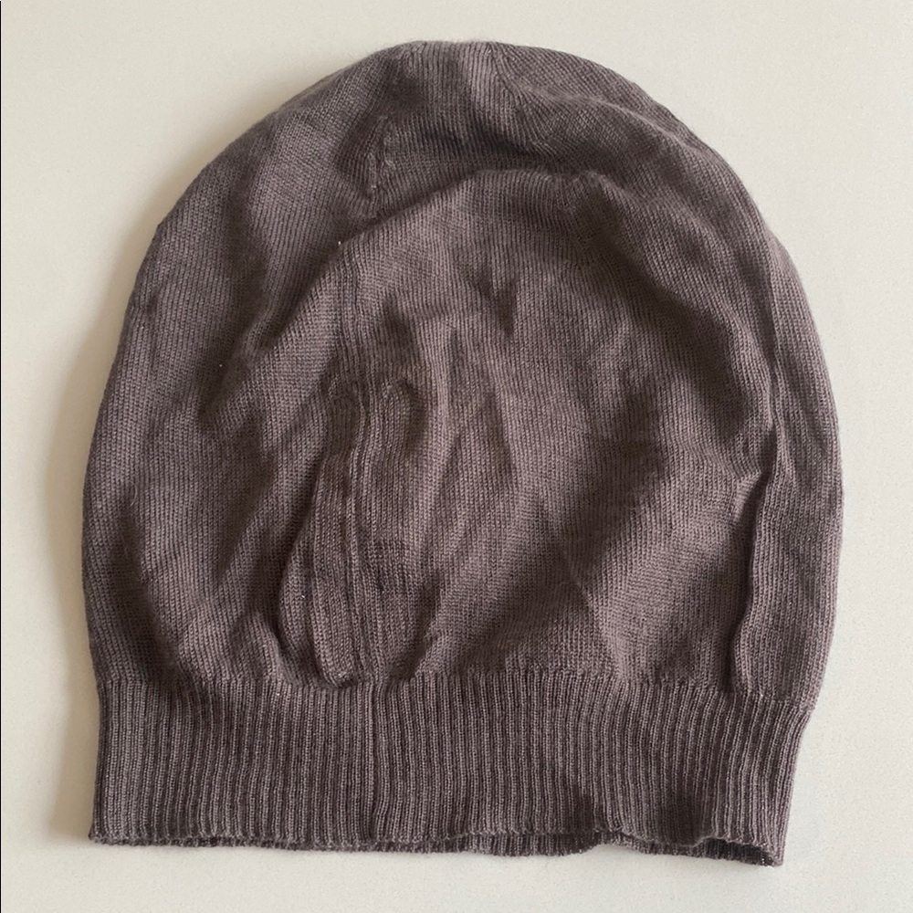 Rick Owens Grey Cashmere Knit Beanie